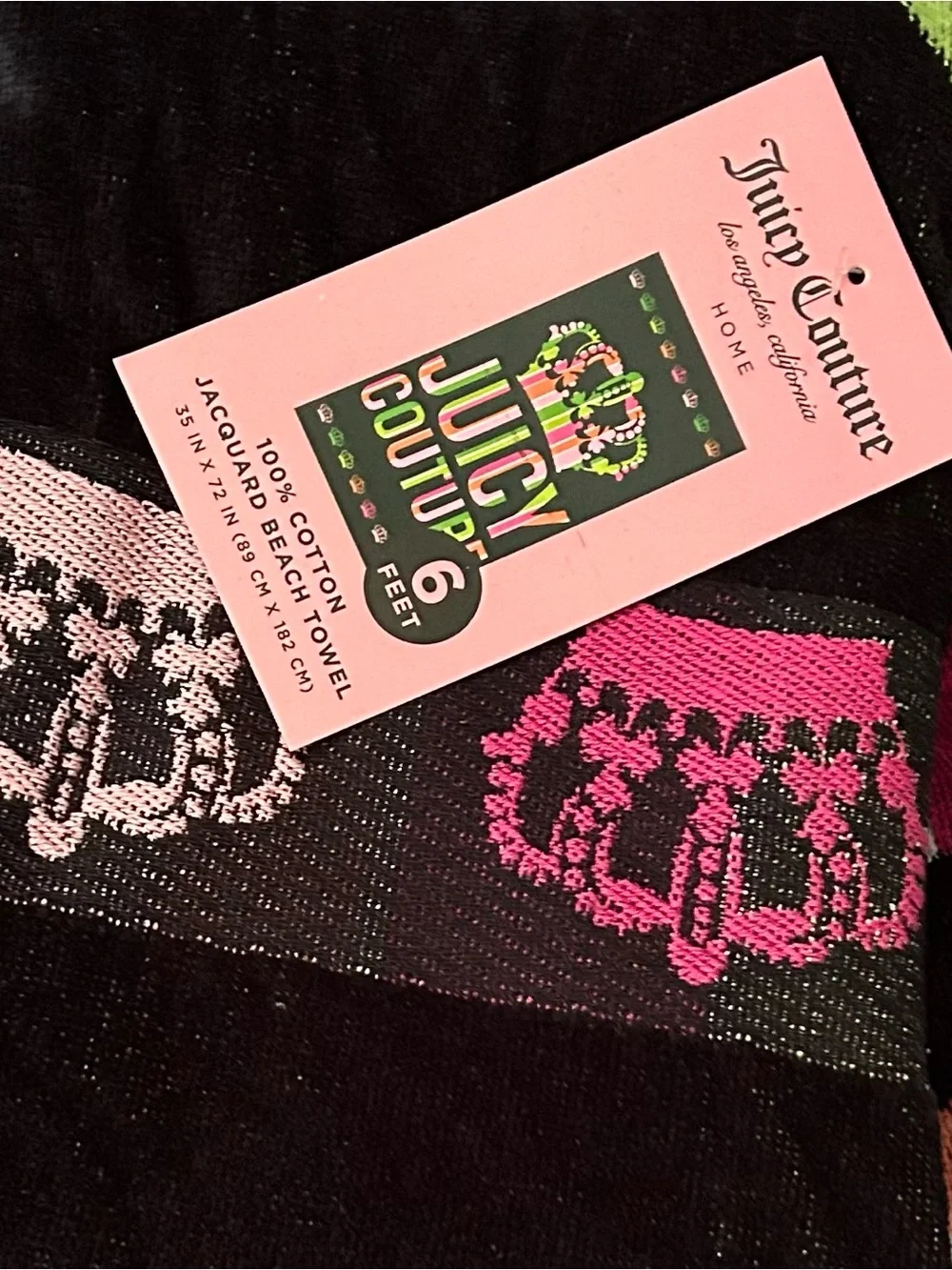 Juicy Couture Beach Towel NWT
